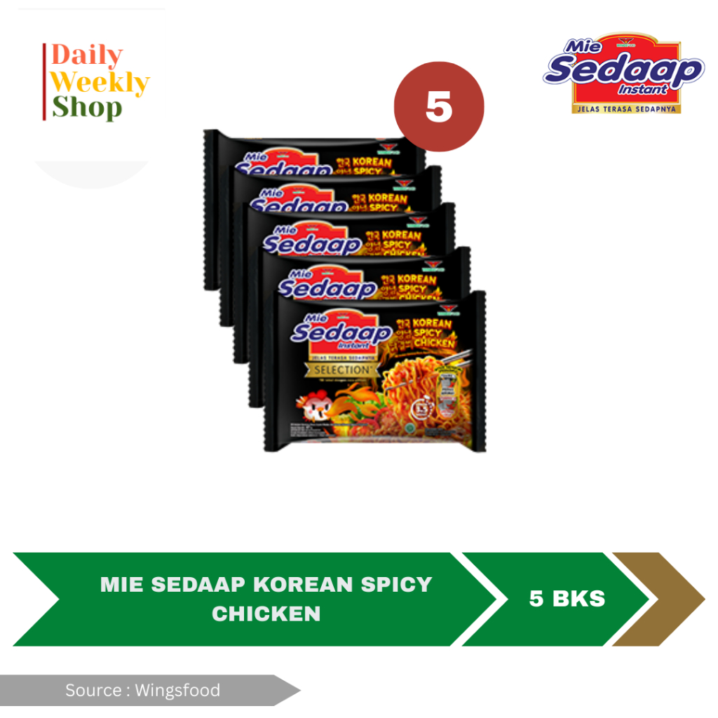 

[5 Pcs] Mie Sedaap Goreng Korean Spicy Chicken 87g