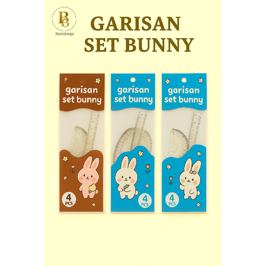 GARISAN 3 SET / GARISAN SET FANCY / GARISAN SET LUCU / GARISAN SET ANAK / GARISAN SET BUNNY /  PENGG