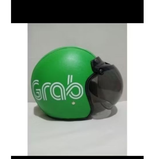 Helm retro bogo dewasa motif GRAB