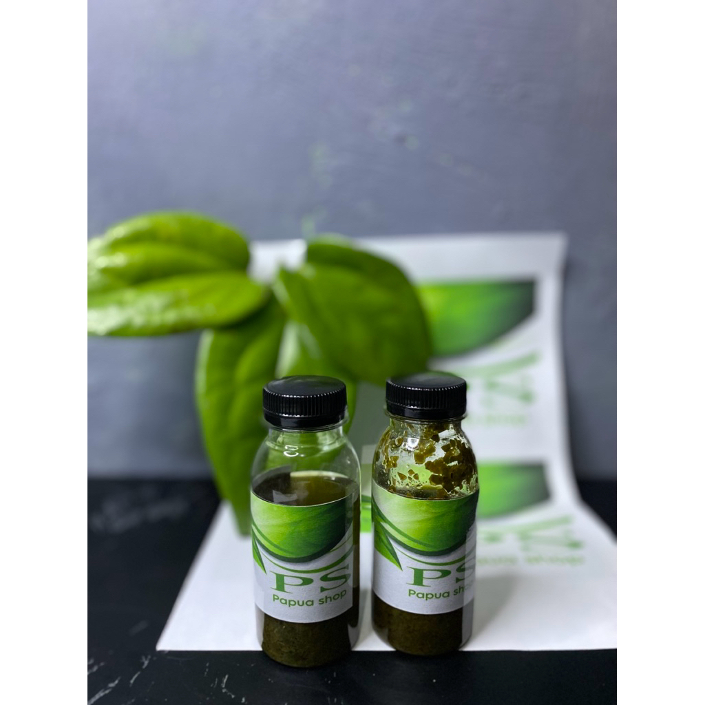 1 paket daun 3 jari dan minyak papua asli