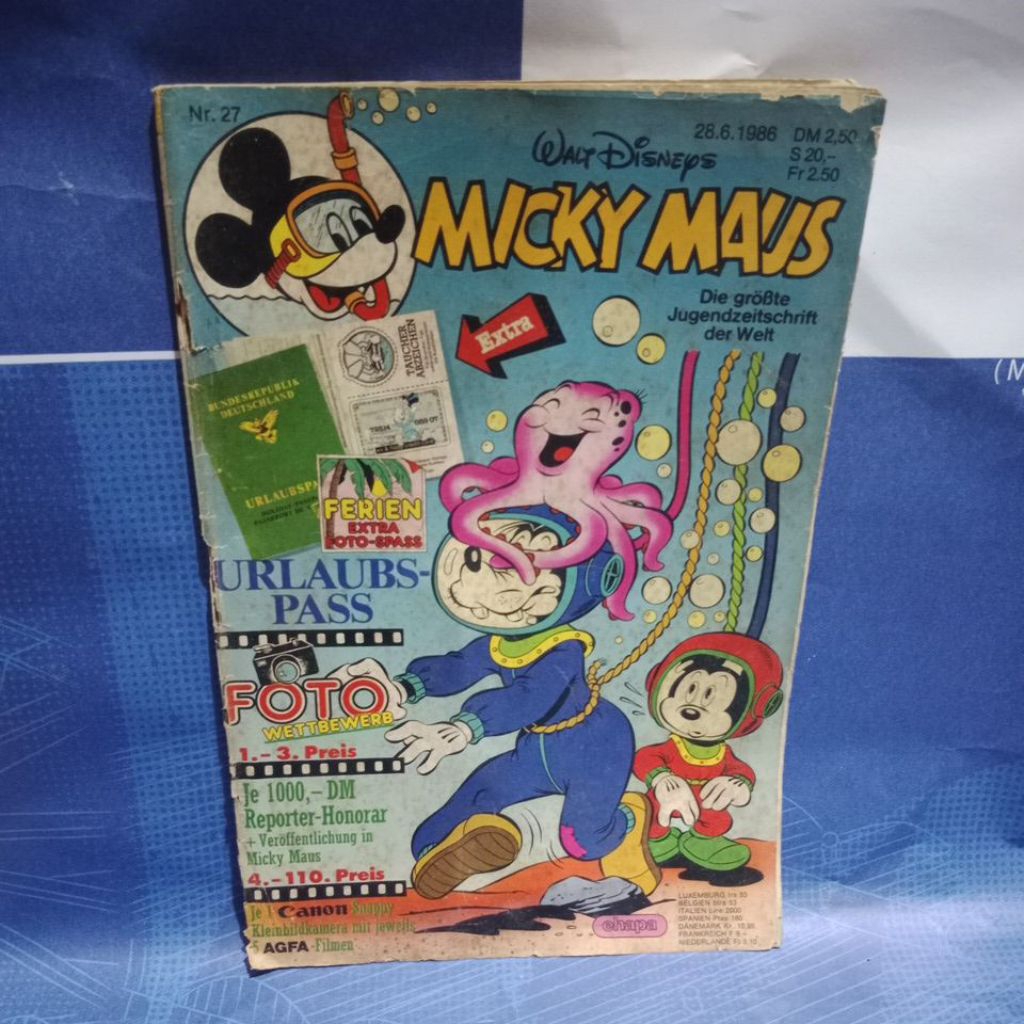 MAJALAH KOMIK IMPORT WALT DISNEY'S MICKY MAUS