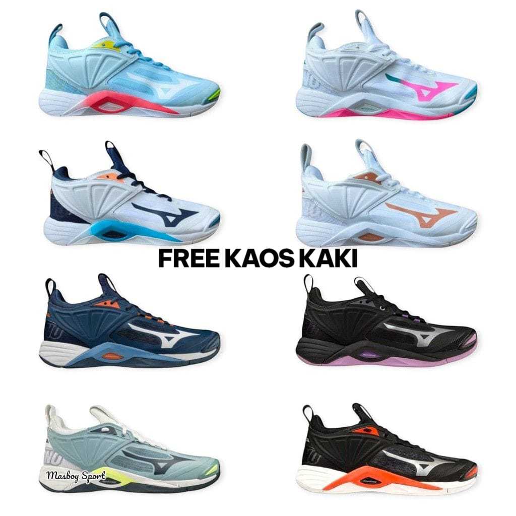 Sepatu Olahraga Voli Mizuno Wave Momentum 2 Low Cewek Premium / Sepatu Voli Mizuno Terbaru Wave Volt