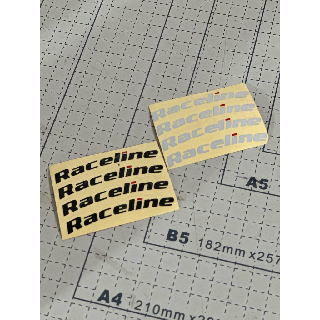 STIKER VELG RACELINE MODEL NEW
