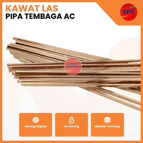 KAWAT LAS PIPA TEMBAGA AC (PER BATANG)