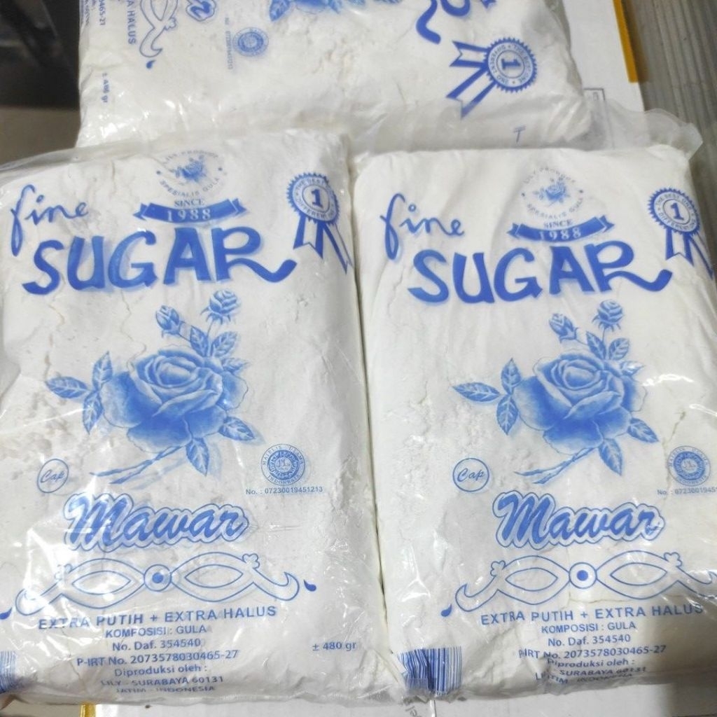 Gula Halus Mawar Biru 480gr