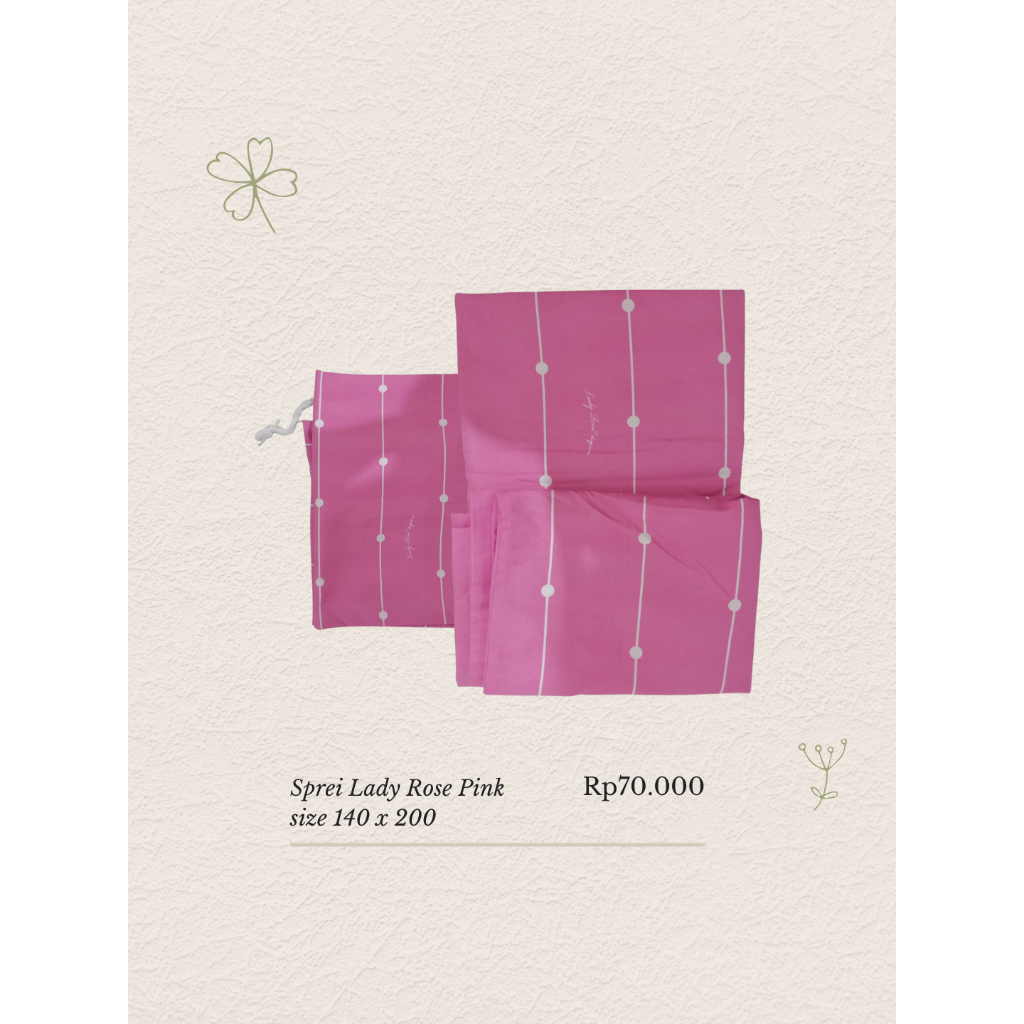 [Preloved] Sprei Pink Polkadot