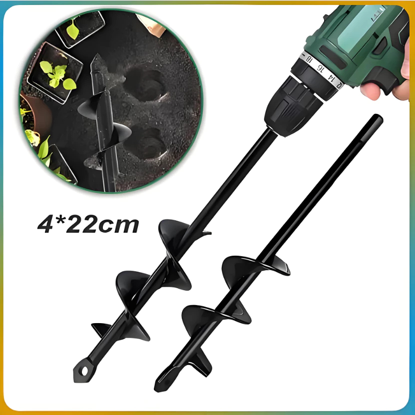 Hai Mampir Shop Mata Bor Tanah Biopori Alat Pelubang Tanah Penggali Taman Kebun Auger Spiral Drill