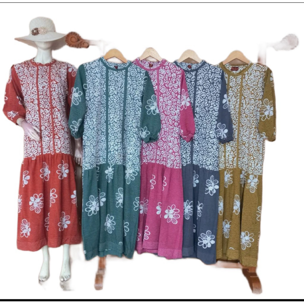 daster kekinian,longdress,daster batik,daster pekalongan,gamis twill,