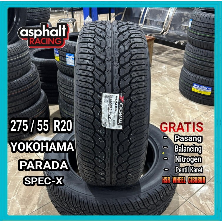 Ban Mobil Import 275/55 R20 Yokohama Parada Spec X Ban Mobil Pajero Fortuner R20 275/55