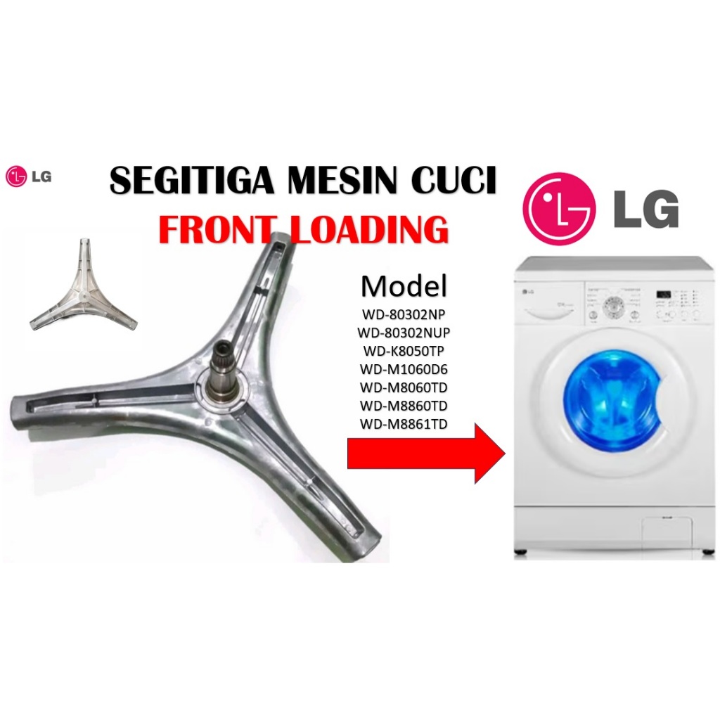 LG Spider segitiga mesin cuci LG Front loading new