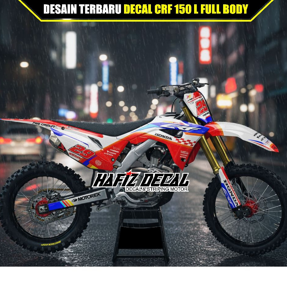 DECAL CRF, DECAL CRF 150 L FULL BODY, DECAL CRF 150 L, DECAL CRF 150 FULL BODY, STIKER CRF, STICKER 
