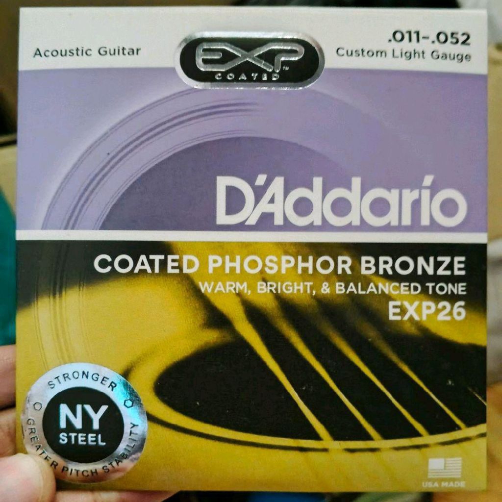 senar gitar akustik exp26 D'Addario 011-052