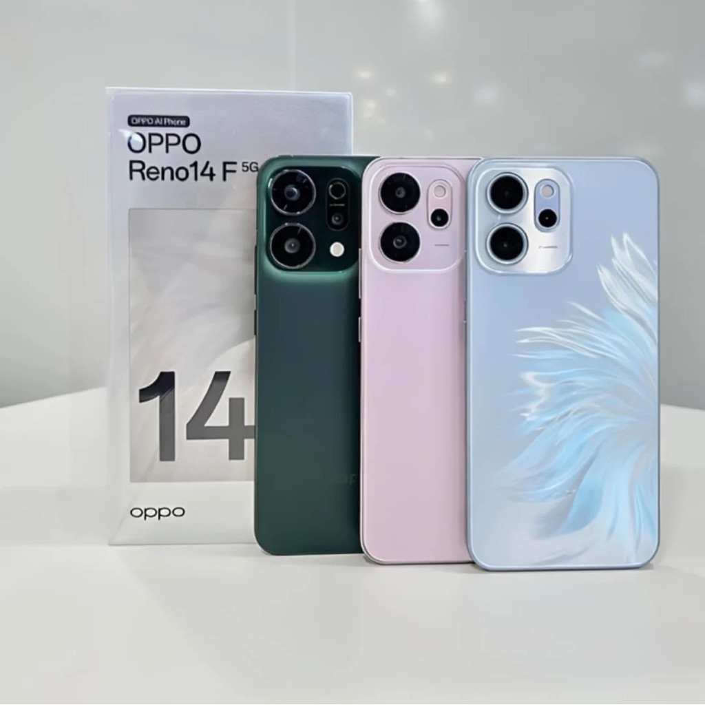 HP OPPO RENO14 F 5G RAM 8/256GB 12/256GB RESMI OPPO INDONESIA