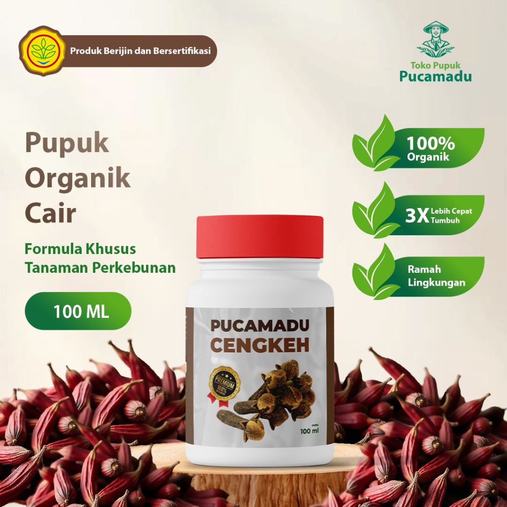PUCAMADU Pupuk Organik Cair POC Baik untuk Tanah dan Tanaman Perkebunan CENGKEH 100 ml