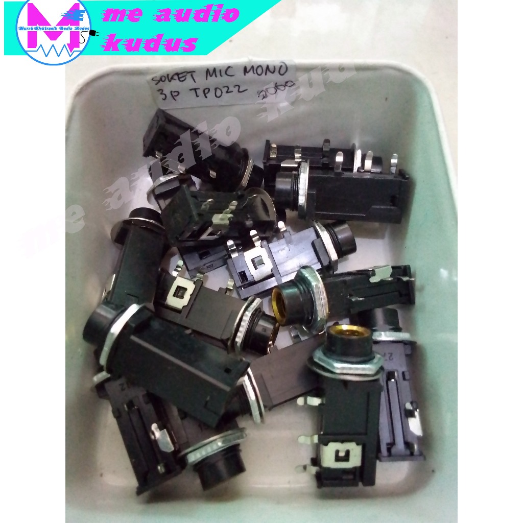 SOKET MICROPHONE/MIC MONO 3 PIN TP022