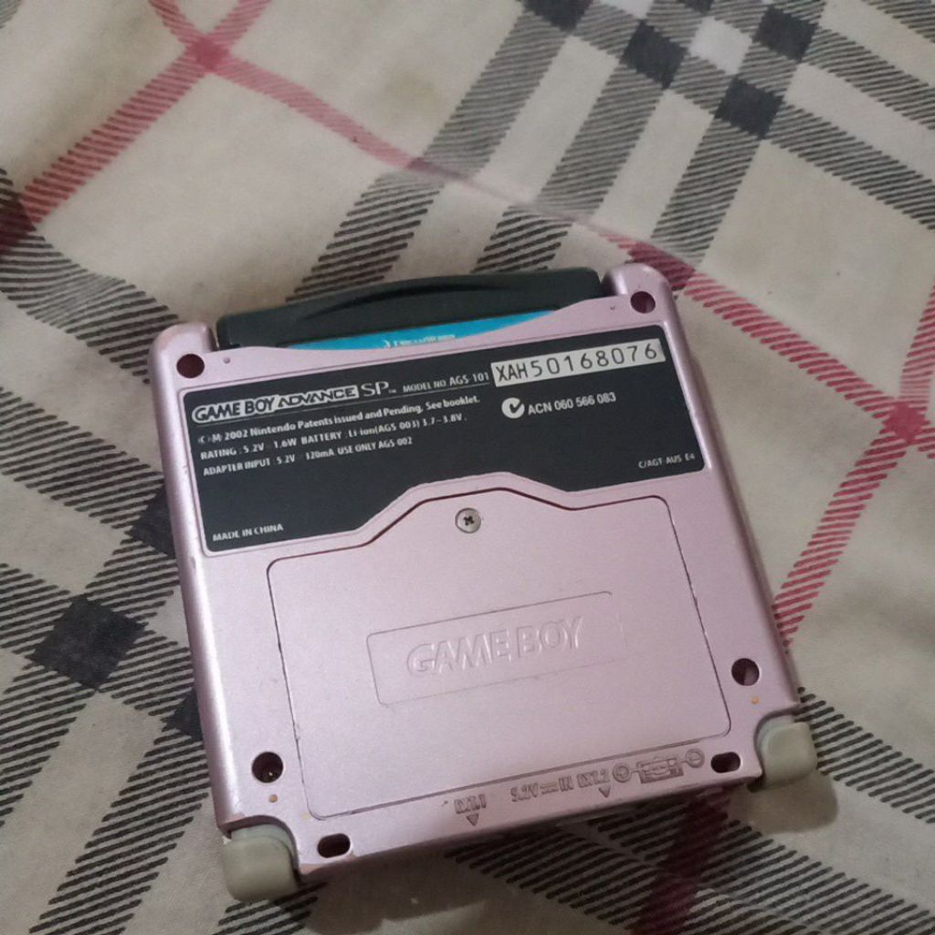 Nintendo game boy advance sp 101 normal mulus seperti baru like new ada bonus kaset 1 biji orian nin