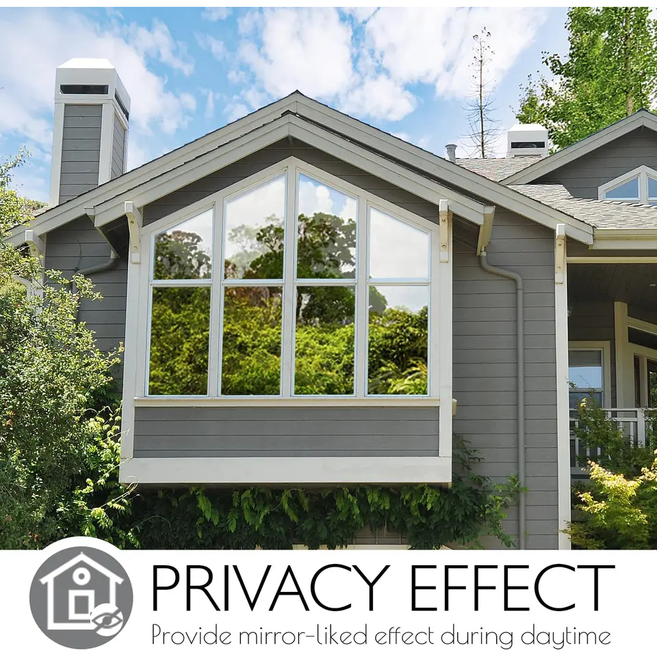 Stiker Kaca Film Cermin Jendela Pintu Rumah Kantor Mobil Ruko One Way Tolak Cahaya