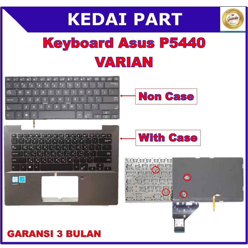 Keyboard Asus Expertbook P5440 P5440U P5440UA P5440F P5440FA P5440FF