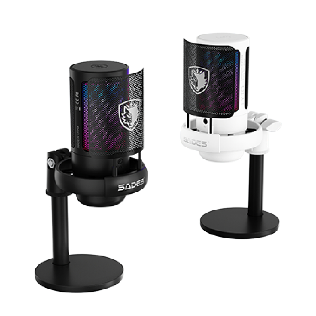 Sades Tyto Mic Microphone Condenser Gaming Premium Full Set Boom Arm