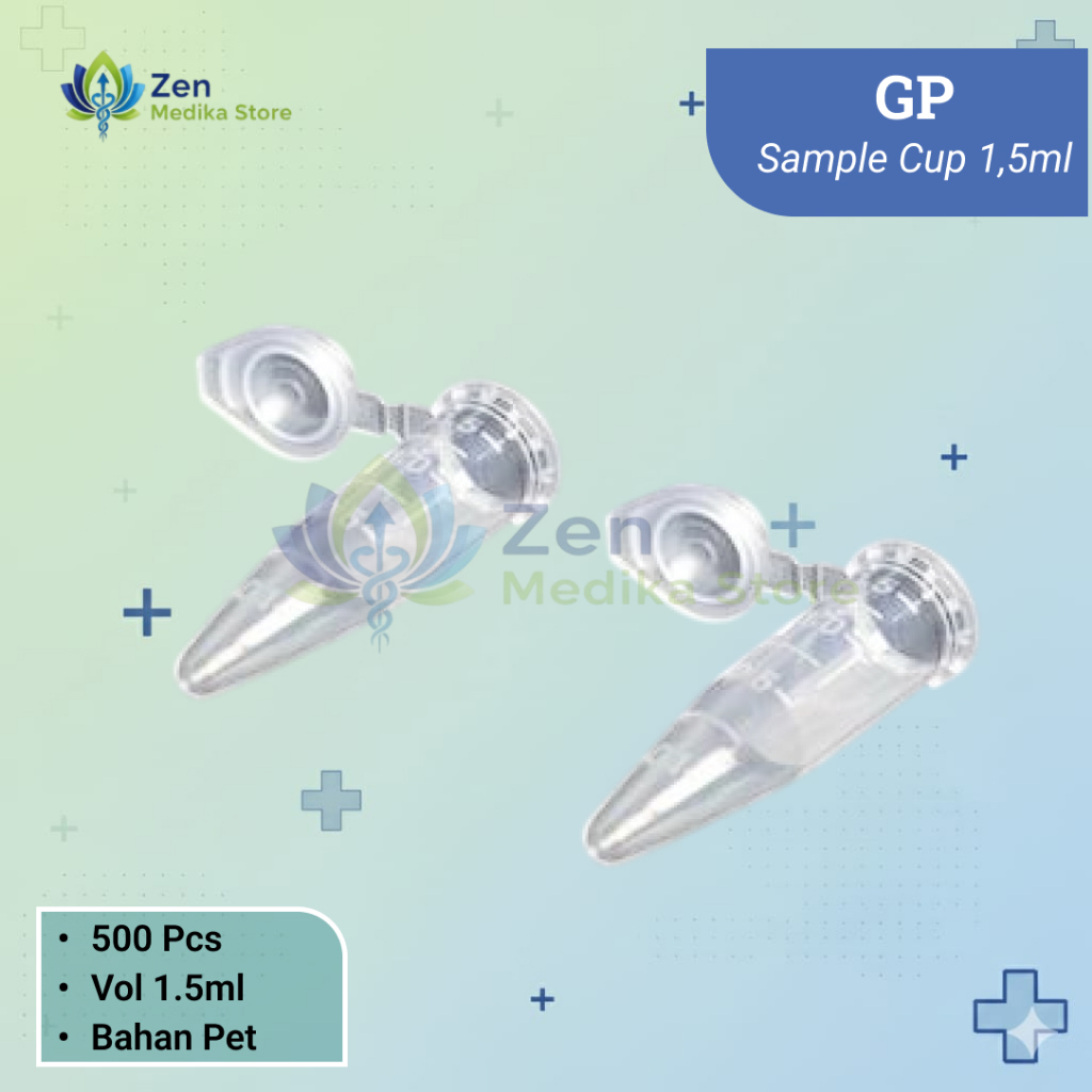 SAMPLE CUP / PCR TUBE / CUP SAMPLE 1,5 ml isi 500 pcs | GP/MONO TES