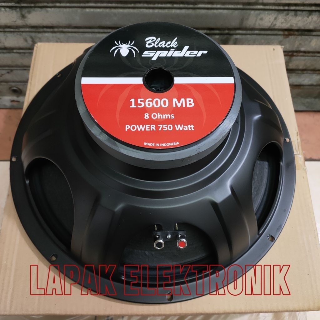 Speaker Komponen Blackspider 15600 MB 15 inch 750 watt ngebass BS 15600MB | LAPAK ELEKTRONIK