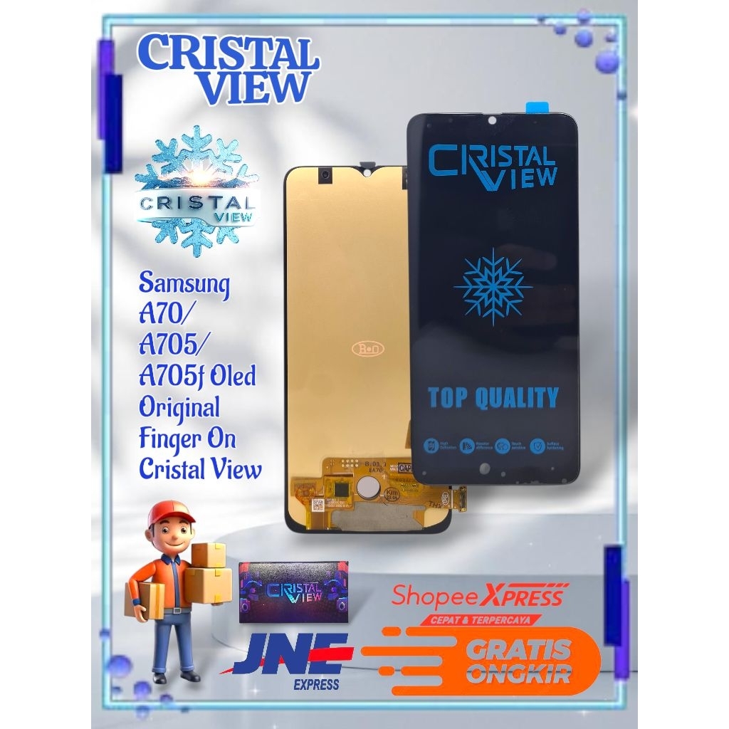 LCD TOUCHSCREEN SAMSUNG A70/A705/A705F OLED ORIGINAL FINGER ON