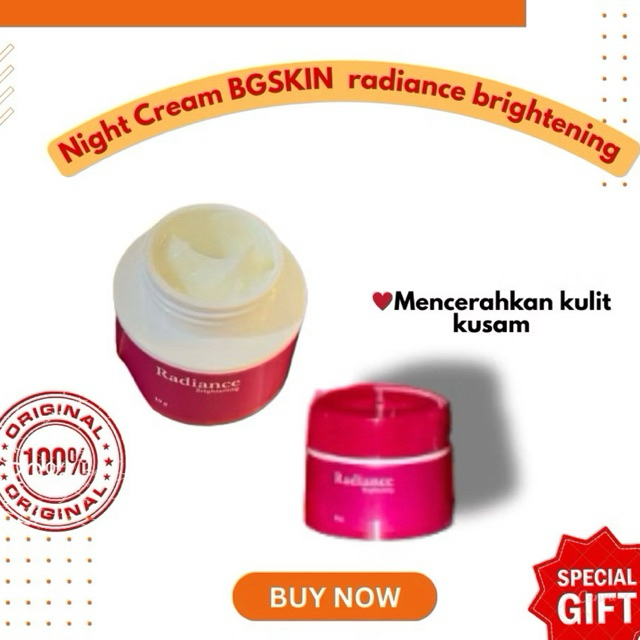 Night cream radiance bg skin