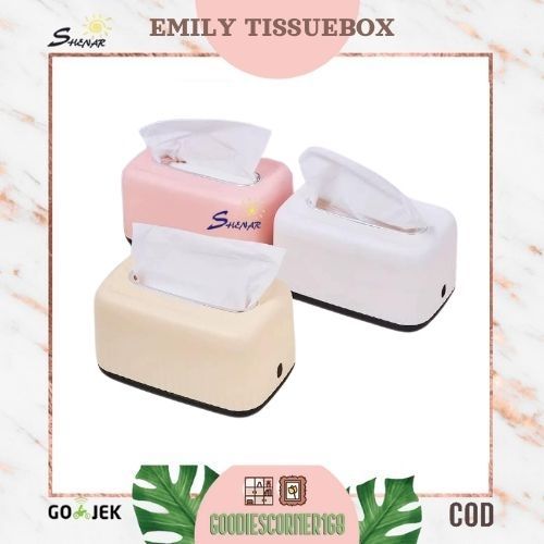 Kotak Tisu Warna Warni Minimalis EMILY TISSUEBOX Tempat TisuWarna Warni Rumah & Kantor