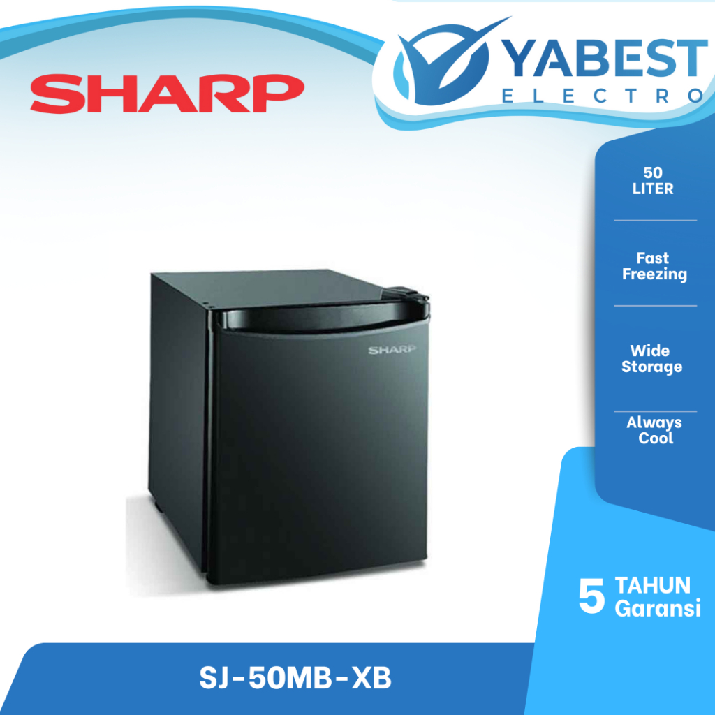 KULKAS MINI BAR SHARP SJ50MBX - SHARP KULKAS PORTABLE - KULKAS MINI 1 PINTU