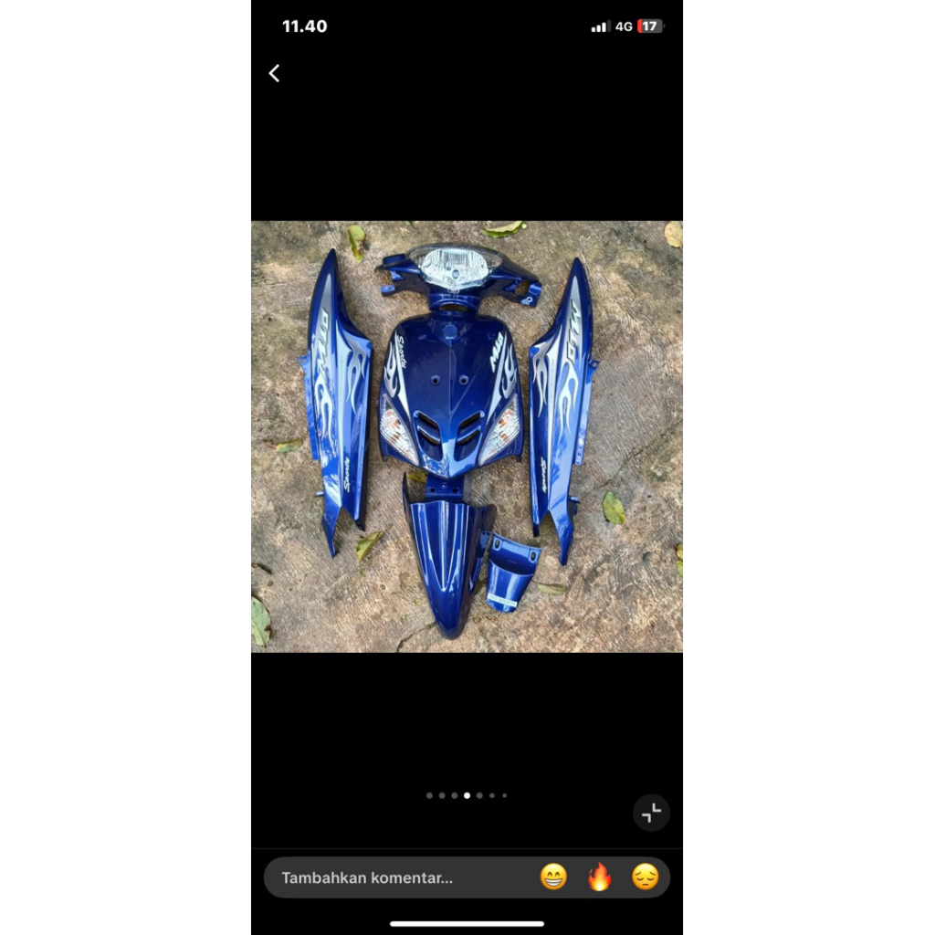 pakey ful body halus + striping + kap lampu yamaha mio sporty