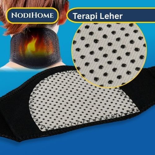 Terapi Leher Magnetic Tourmaline- Sabuk Terapi Leher dengan batu tourmaline