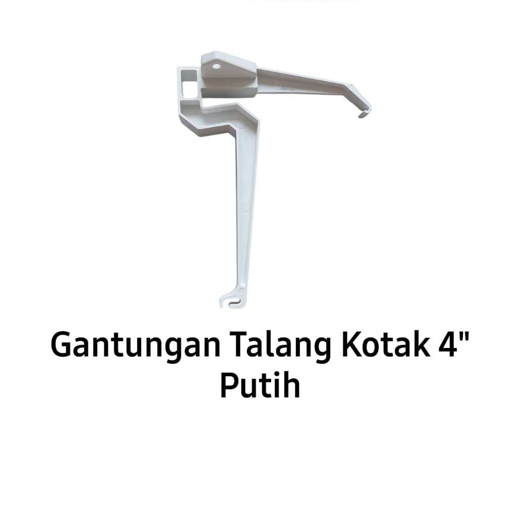 Gantungan Talang Air Kotak PVC Putih AQUALON / Klem Talang Air / Jepitan Talang Air Kotak PVC / Penj