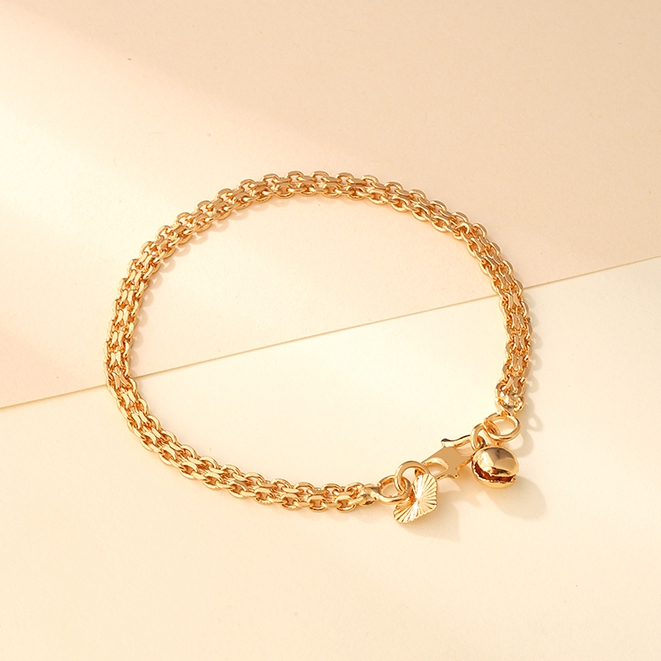 TERBARU - Gelang Rantai Wanita Titanium Anti Karat Lapis Emas Gelang Wanita Rantai Perhiasan Aksesor