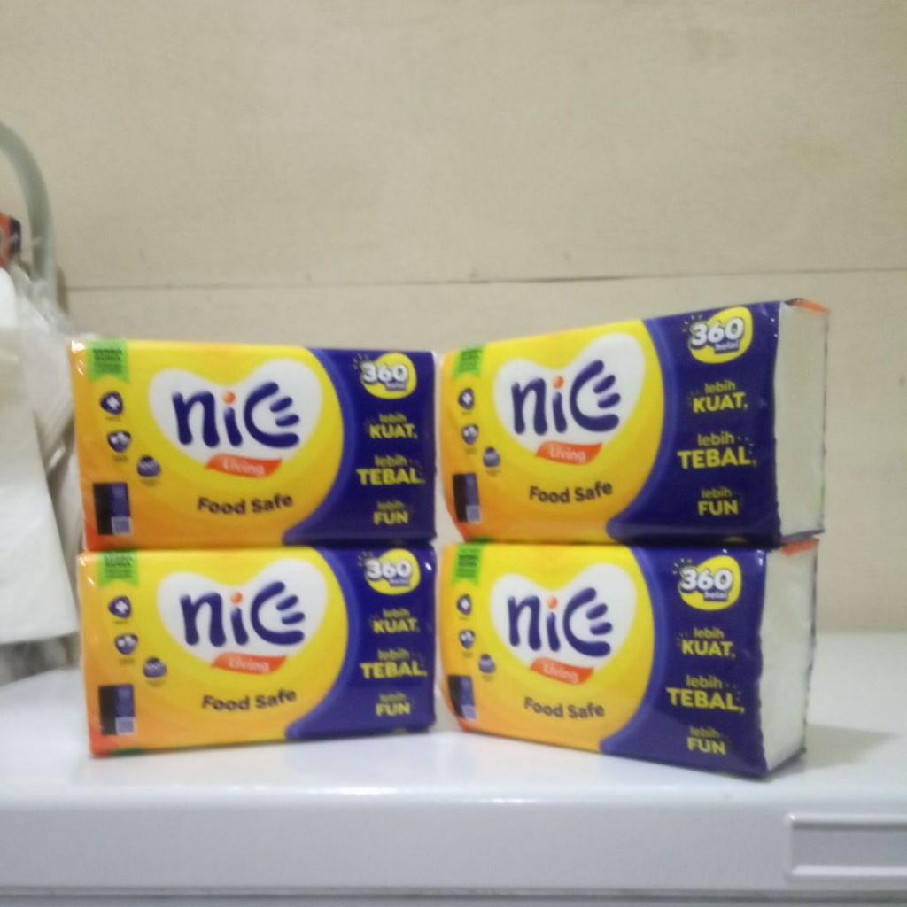 Nice/Tisu Nice/PAKET ISI 4, TISU NICE LIVING 360 HELAI / tisu wajah murah / grosir tisu/ facial tisu