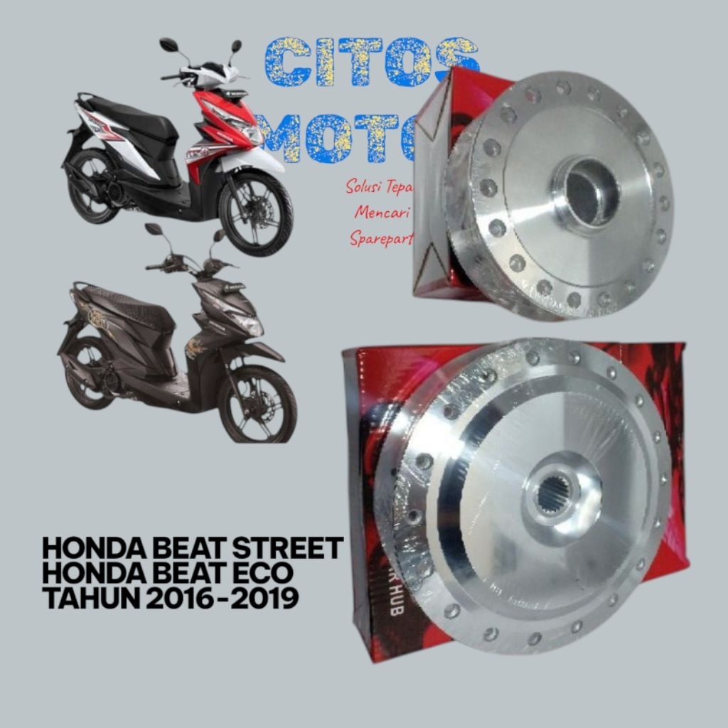 Tromol Teromol Honda beat street beat ECO full chrome depan belakang