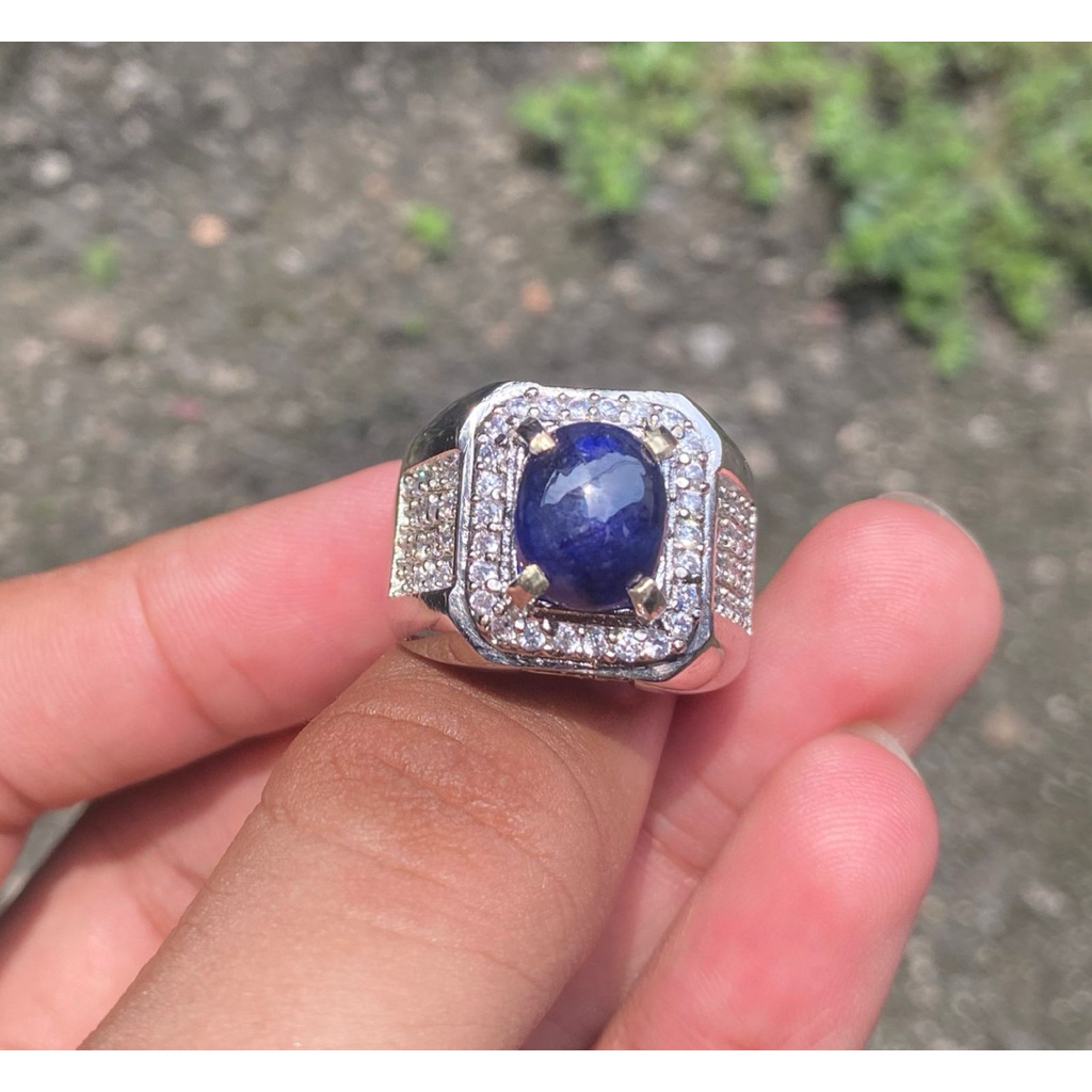 BATU BLUE SAPPHIRE OVAL ASLI NATURAL