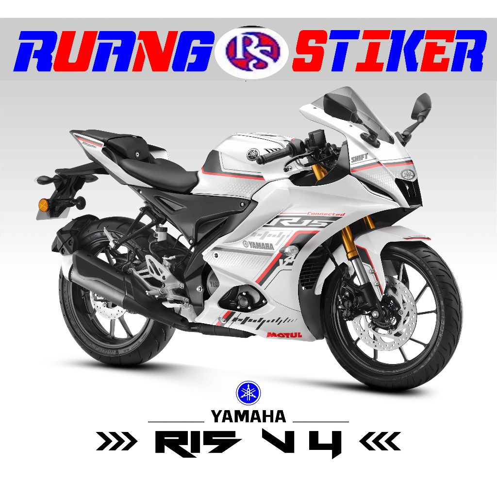 STICKER STRIPING YAMAHA R15V4 MOTIF 7 / SEMIFULL / STOCK / STIKER / STICKER / STRIPING / R15 / R15 V