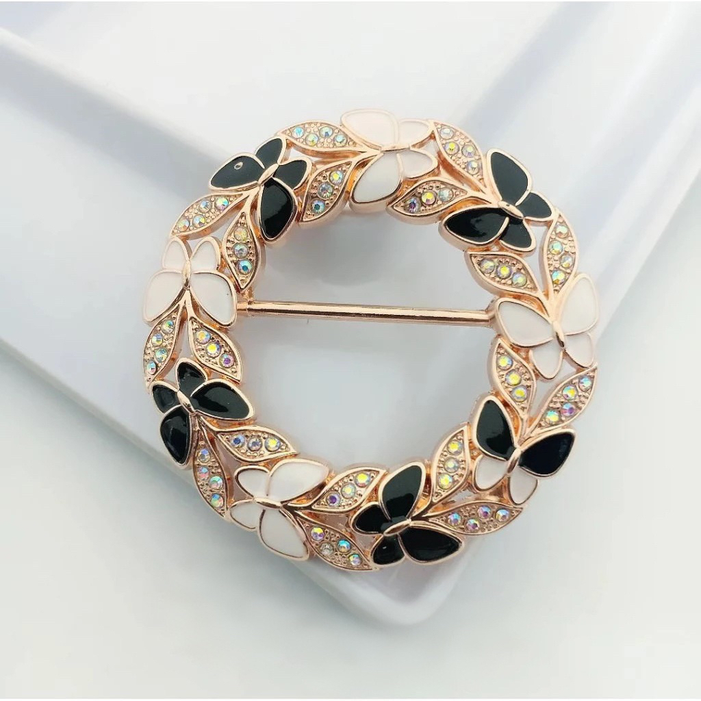 (Bros Ring 2 in 1) Buckle 2 in 1 Ring Hijab Gesper Multifungsi / Ring Rok Lilit / Ring Syal / Ring K