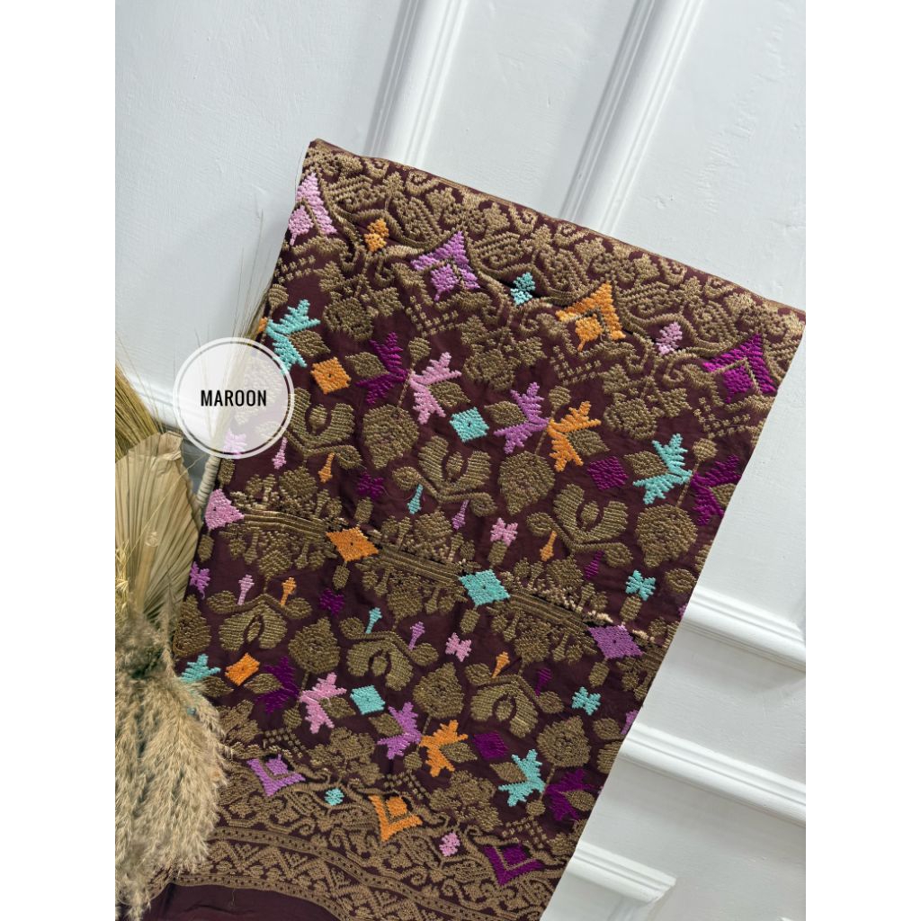 Kamen Songket bordir PremiumAthaya Gold (Gold Series)