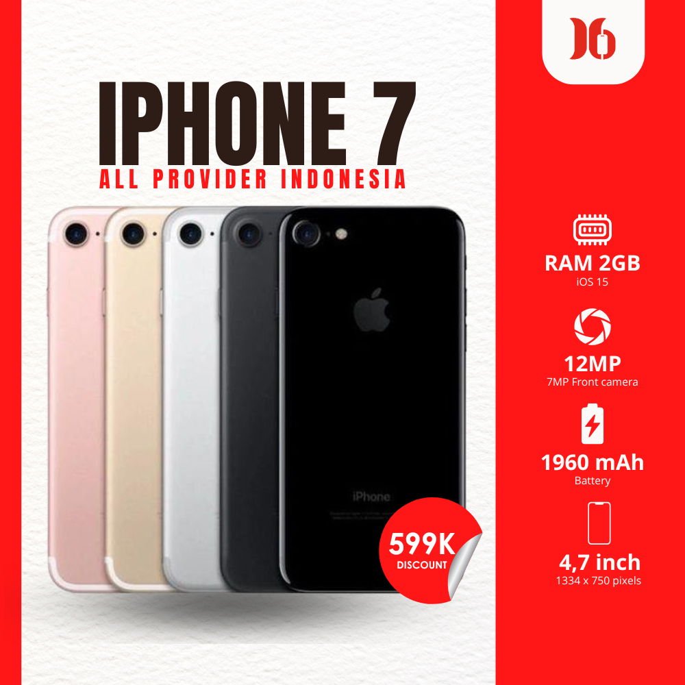 IP 7 32GB 128GB 256GB Second likenew All Provider Indonesia - MG