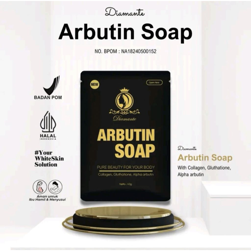 (READY) ARBUTIN SOAP DIAMANTE WHITENING SABUN PEMUTIH