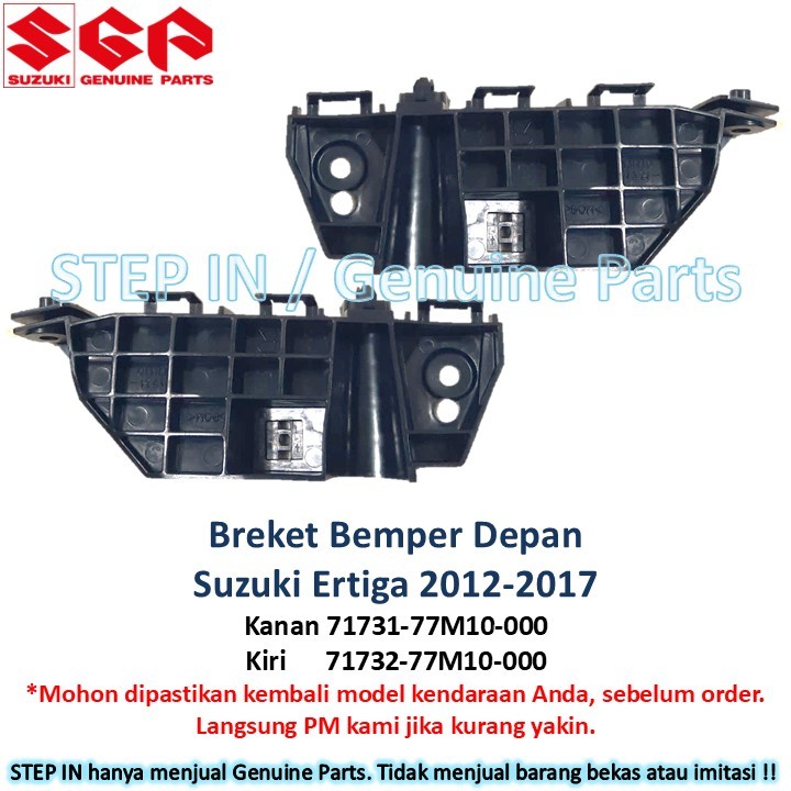 Breket Bumper Depan Kanan Kiri SUZUKI ERTIGA 2012 2013 2014 2015 2016 2017 Bemper Genuine Baru SGP