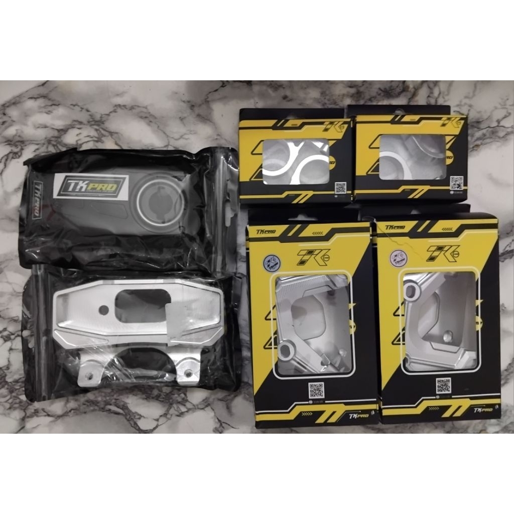 KUPINGAN LAMPU SET CINCIN RXKING BY TK PRO CNC SILVER