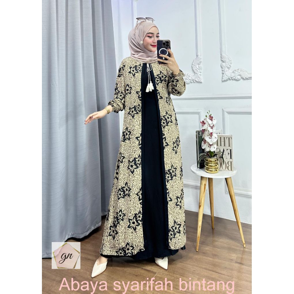 Gami Abaya Model Terbaru Gamis Wanita Ibu Ibu Games Fashion Kekinian Idulfitri Gsmis Pesta Kondangan