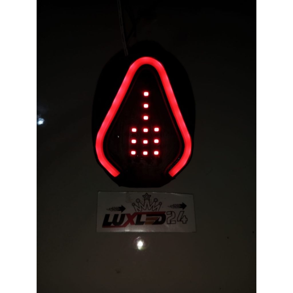 Variasi lampu belakang motor Fino fi, hanya lampu tanpa mika