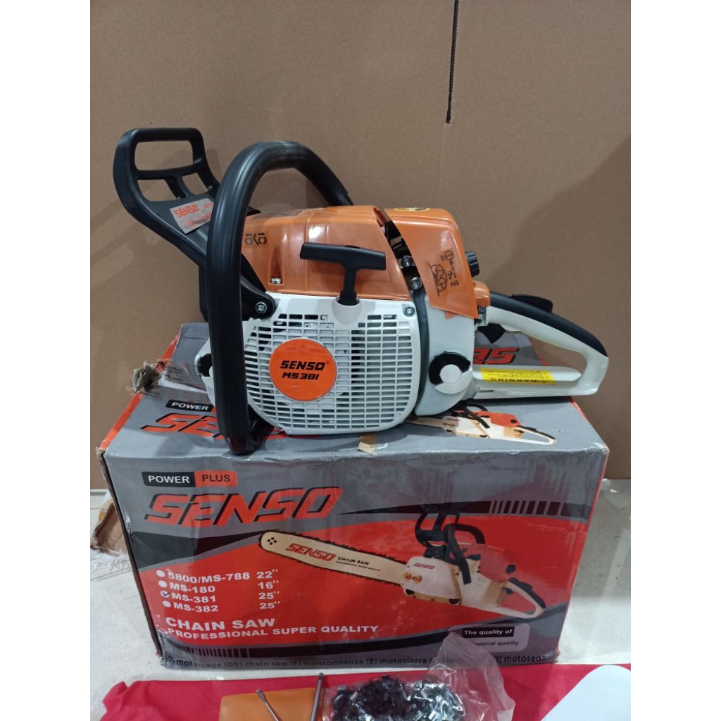 mesin gergaji kayu ms381 chainsaw only ms381 tanpa bar tanpa rantai