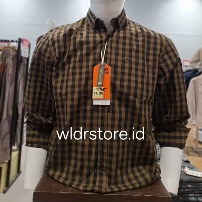 CARDINAL CASUAL ORIGINAL KEMEJA PRIA REGULAR FIT 0181 COKLAT