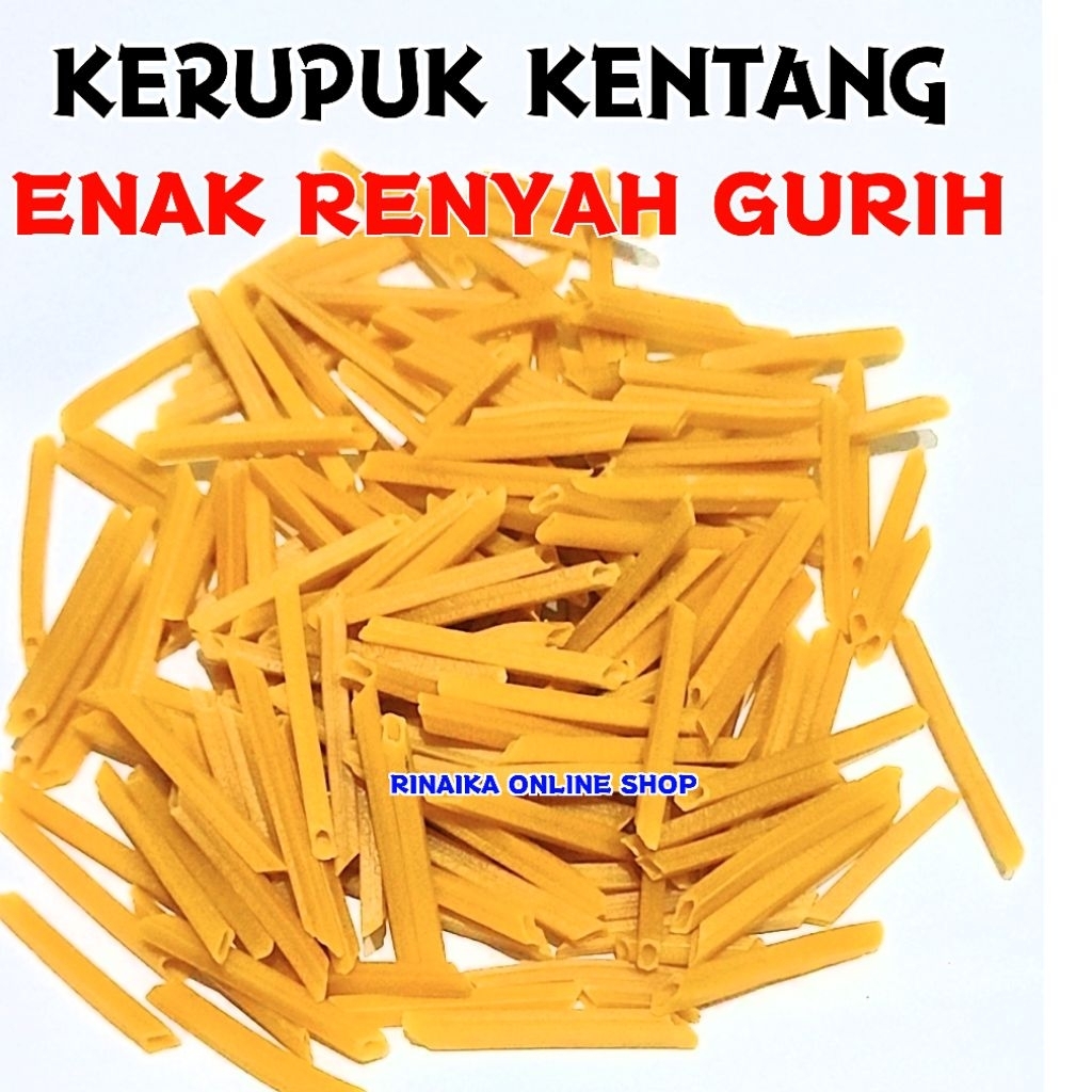 KERUPUK KENTANG MENTAH KERUPUK STIK KENTANG MENTAH KERUPUK POTATO MENTAH ENAK RENYAH GURIH BIKIN NAG