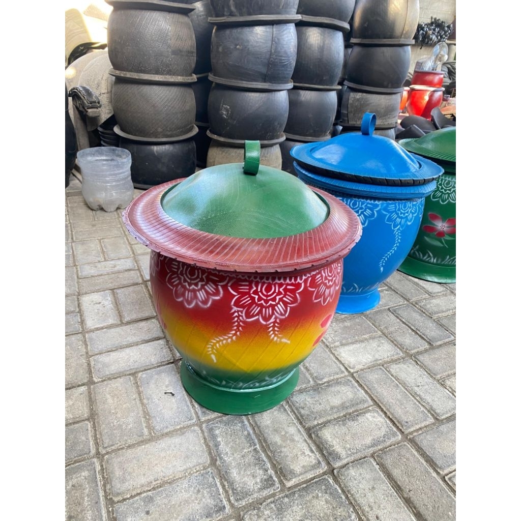 (COD AKTIF) Tempat Sampah Karet Bak Sampah Karet Tempat Sampah Karet Ban Tong Sampah Karet Ban