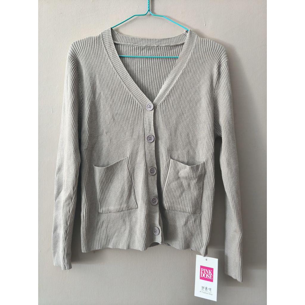 cardigan rajut pinkdose